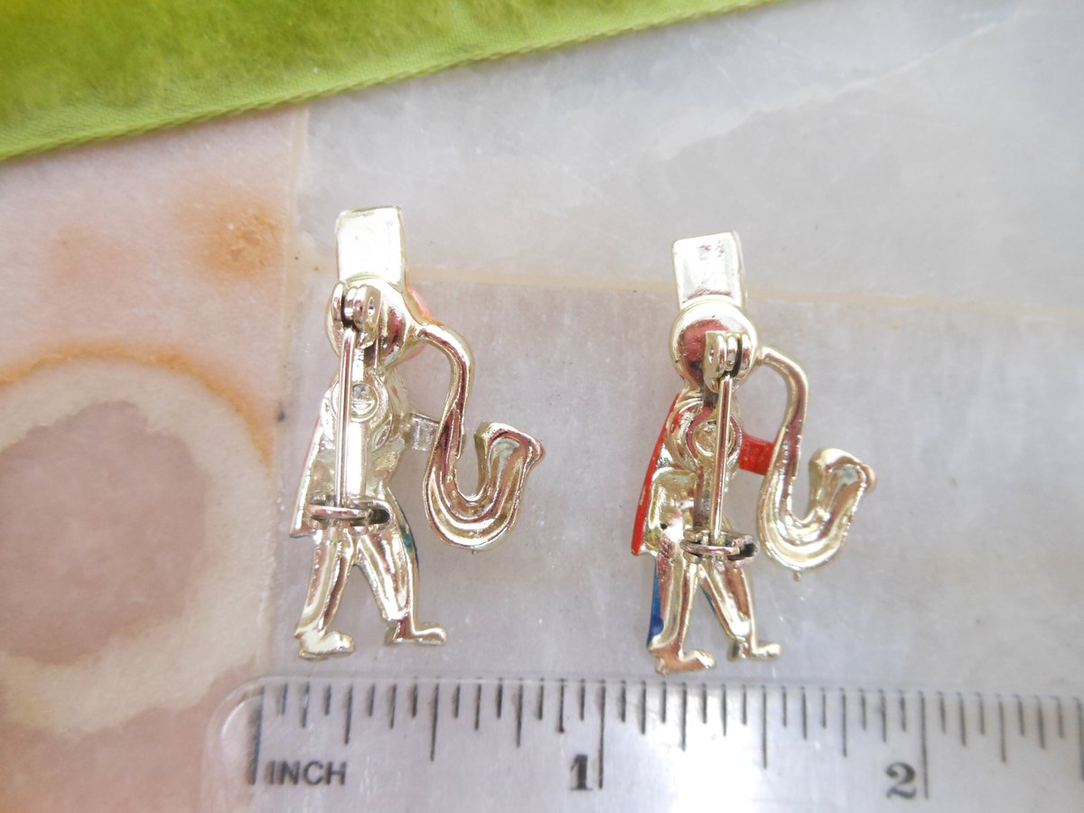 Vintage Petite Marching Band Scatter Pin Figural Brooch Set Enamel Faux Pearl Mardis Gras Saxophone Mid Century Jewelry Gift, VivianJoel.com