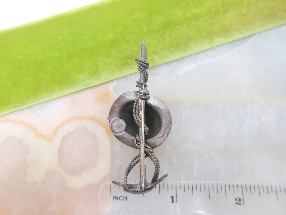 Vintage WEST GERMANY Hat Pin Hiking Brooch Figural Alps Mid Century Jewelry Gift, VivianJoel.com