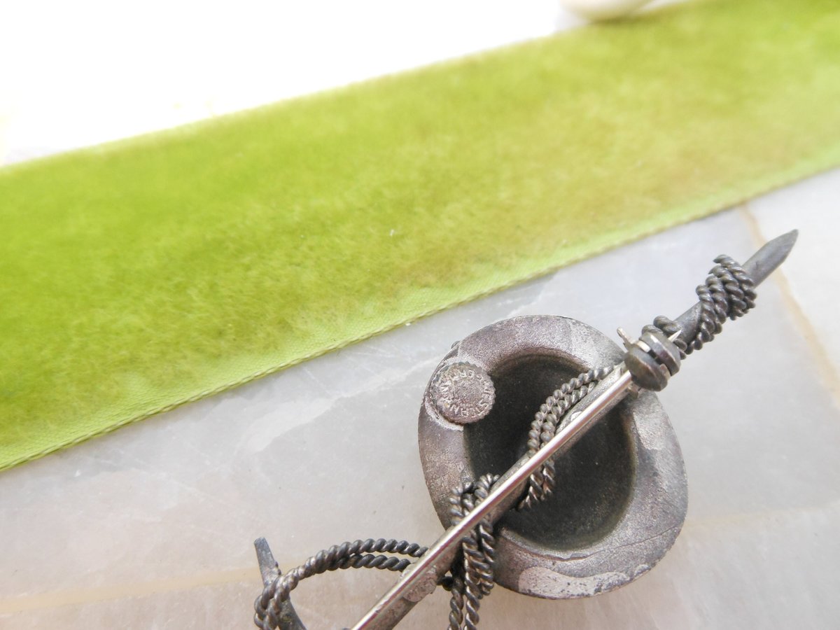 Vintage WEST GERMANY Hat Pin Hiking Brooch Figural Alps Mid Century Jewelry Gift, VivianJoel.com